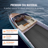 Boating Accessories: VEVOR Boat Flooring, EVA Foam Boat Decking 94.5" x 17.7", Non-Slip Self-Adhesive Flooring, 11.6 sq.ft Marine Carpet for Boats, Yacht, Pontoon, Kayak Decking