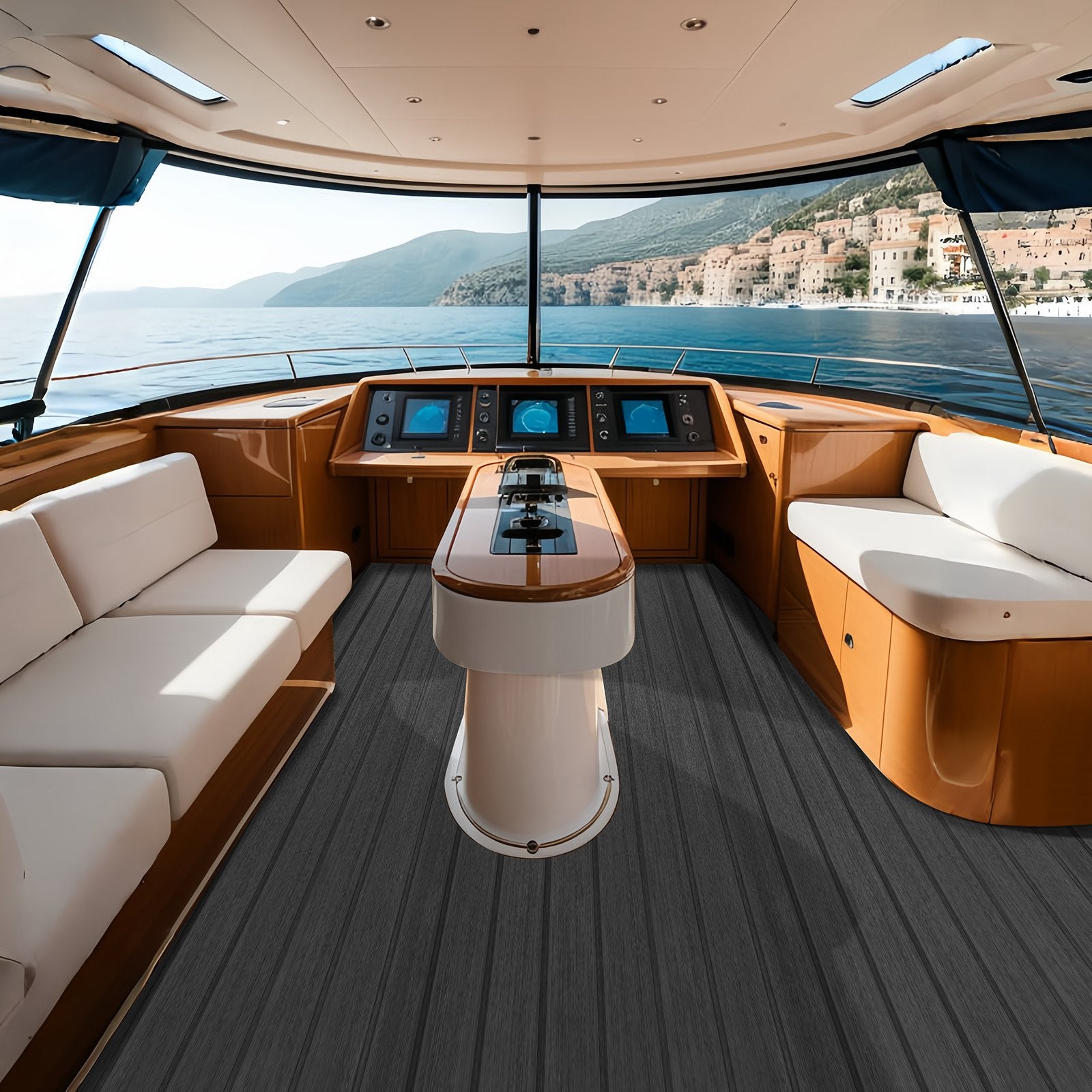 Boating Accessories: VEVOR Boat Flooring, EVA Foam Boat Decking 94.5" x 17.7", Non-Slip Self-Adhesive Flooring, 11.6 sq.ft Marine Carpet for Boats, Yacht, Pontoon, Kayak Decking