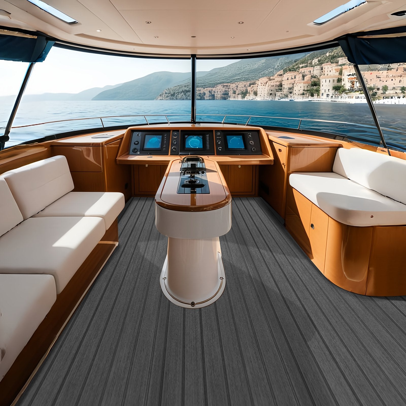 Boating Accessories: VEVOR Boat Flooring, EVA Foam Boat Decking 94.5" x 23.6", Non-Slip Self-Adhesive Flooring, 15.5 sq.ft Marine Carpet for Boats, Yacht, Pontoon, Kayak Decking
