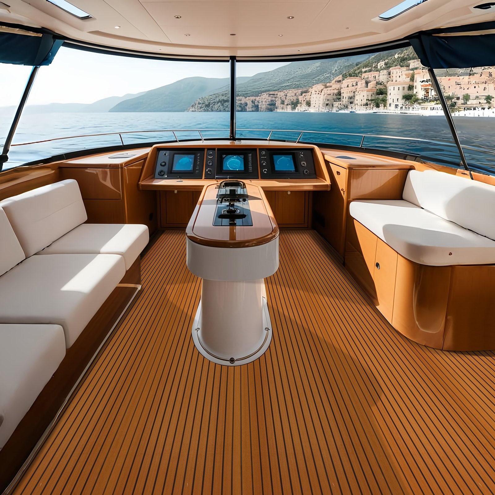 Boating Accessories: VEVOR Boat Flooring, EVA Foam Boat Decking 94.5" x 46", Non-Slip Self-Adhesive Flooring, 29.9 sq.ft Marine Carpet for Boats, Yacht, Pontoon, Kayak Decking