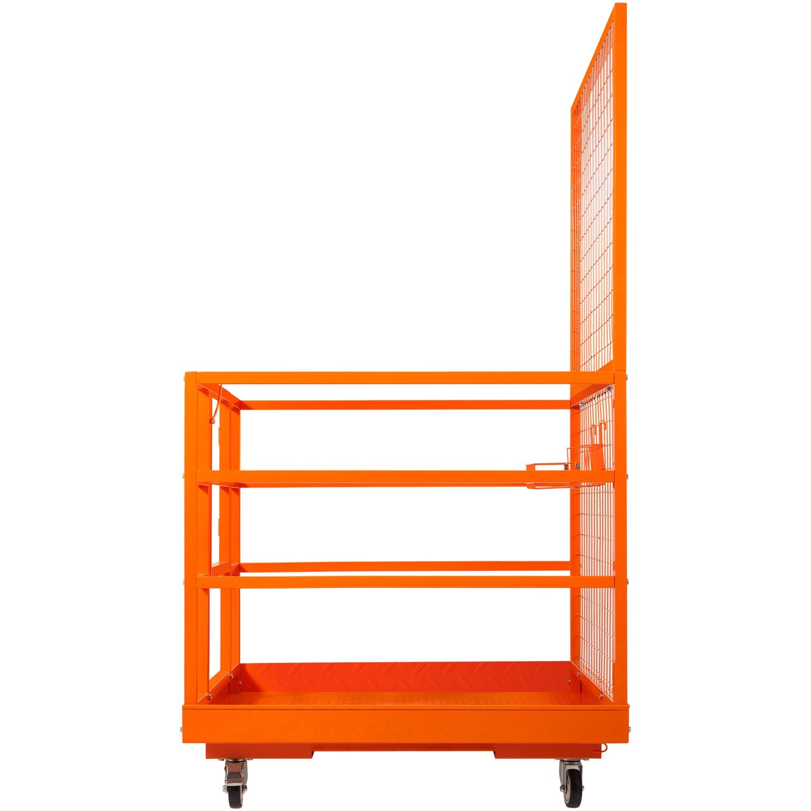 Beds & Bed Frames: VEVOR Forklift Safety Cage Work Platform 43X45in 1400lbs w/ Wheels for Aerial