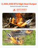 Camping Appliances: VEVOR Propane Weed Torch Burner Ice Snow Melter 2400000 BTU 3 m Hose Portable