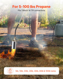 Camping Appliances: VEVOR Propane Weed Torch Burner Ice Snow Melter 2400000 BTU 3 m Hose Portable