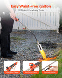 Camping Appliances: VEVOR Propane Weed Torch Burner Ice Snow Melter 2400000 BTU 3 m Hose Portable