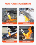 Camping Appliances: VEVOR Propane Weed Torch Burner Ice Snow Melter 2400000 BTU 3 m Hose Portable