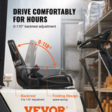 Automotive Parts: VEVOR Universal Forklift Seat, Fold Down Tractor Seat with Adjustable Angle Back, Micro Switch and Retractable Seatbelt, 16-34 cm Slot Forklift Seat for Tractor Loader Excavator