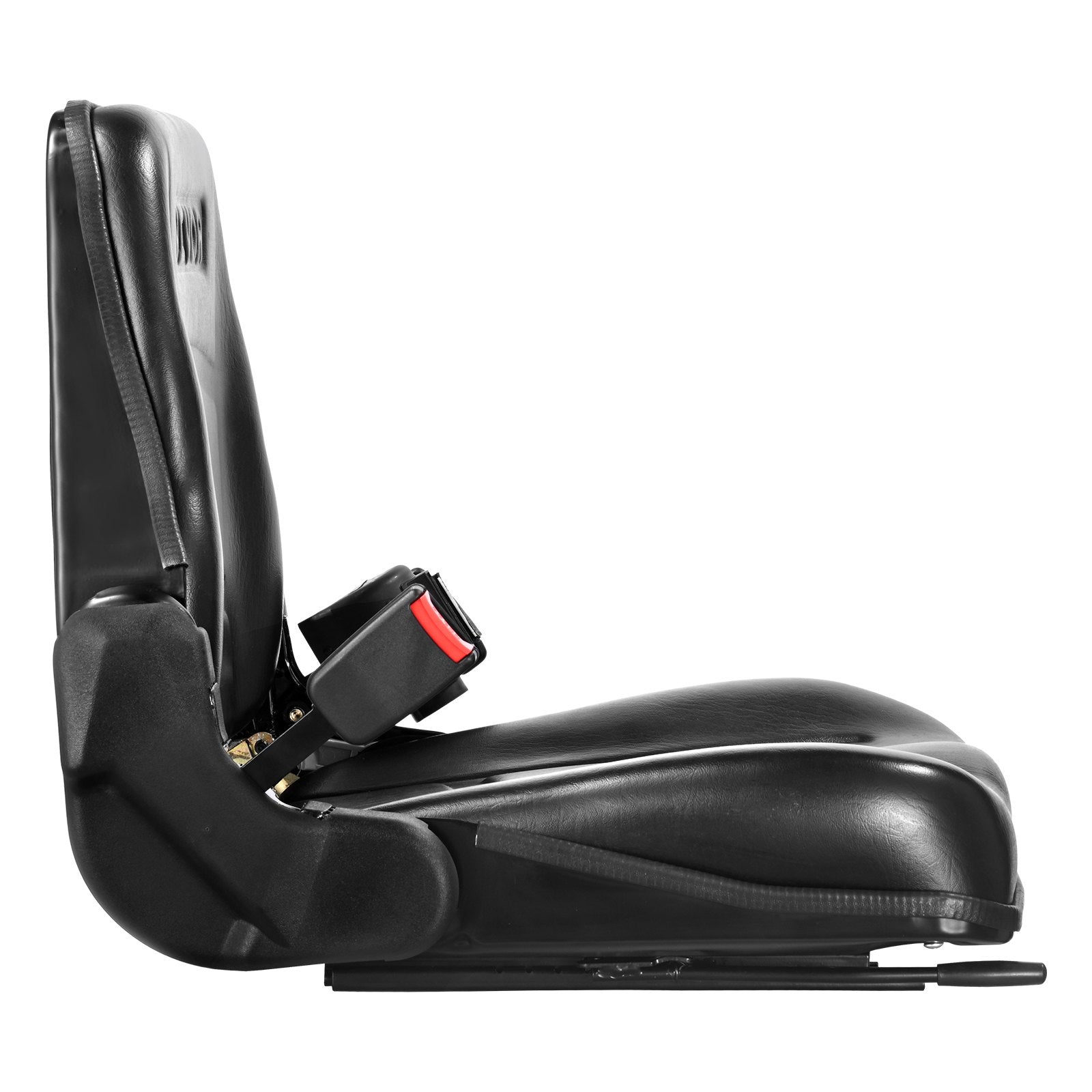 Automotive Parts: VEVOR Universal Forklift Seat, Fold Down Tractor Seat with Adjustable Angle Back, Micro Switch and Retractable Seatbelt, 16-34 cm Slot Forklift Seat for Tractor Loader Excavator