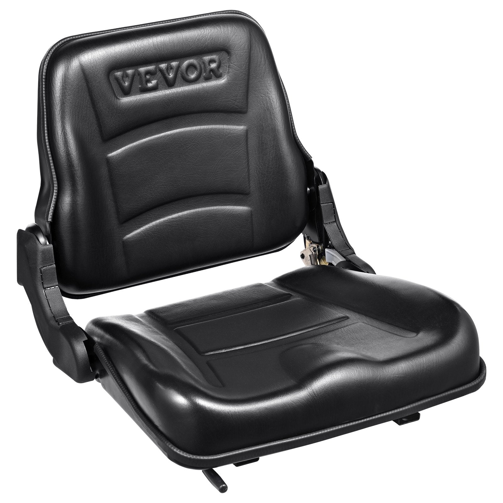 Automotive Parts: VEVOR Universal Forklift Seat, Fold Down Tractor Seat with Adjustable Angle Back and Micro Switch, 16-34 cm Extended Slot Comfortable Forklift Seat for Tractor Loader Excavator