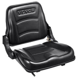 Automotive Parts: VEVOR Universal Forklift Seat, Fold Down Tractor Seat with Adjustable Angle Back and Micro Switch, 16-34 cm Extended Slot Comfortable Forklift Seat for Tractor Loader Excavator