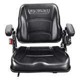 Automotive Parts: VEVOR Universal Forklift Seat, Fold Down Tractor Seat with Adjustable Angle Back, Micro Switch, Seatbelt and Armrests, 16-34 cm Slot Tractor Seat for Tractor Loader Excavator