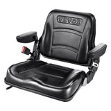 Automotive Parts: VEVOR Universal Forklift Seat, Fold Down Tractor Seat with Adjustable Angle Back, Micro Switch, Seatbelt and Armrests, 16-34 cm Slot Tractor Seat for Tractor Loader Excavator