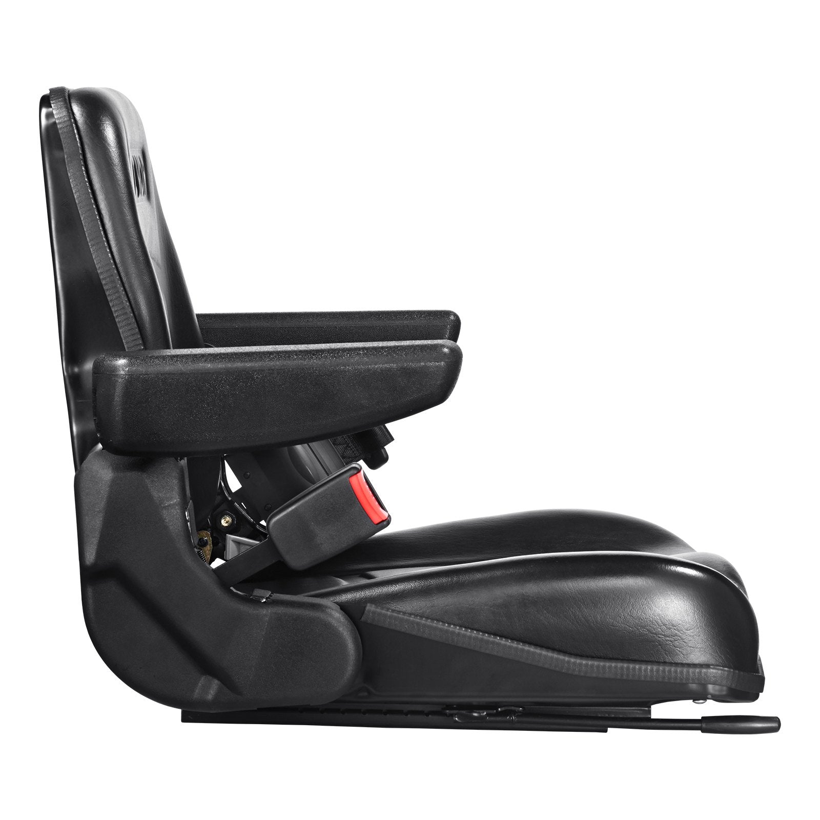 Automotive Parts: VEVOR Universal Forklift Seat, Fold Down Tractor Seat with Adjustable Angle Back, Micro Switch, Seatbelt and Armrests, 16-34 cm Slot Tractor Seat for Tractor Loader Excavator