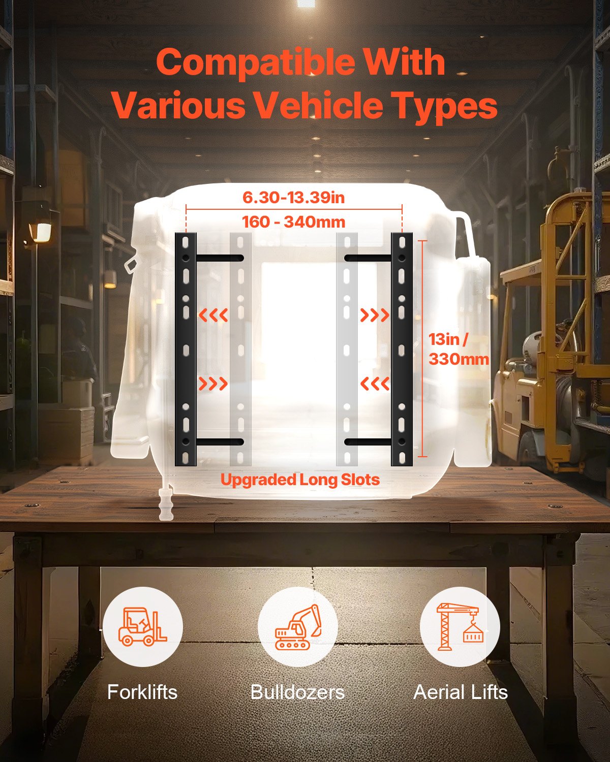 Automotive Parts: VEVOR Forklift Seat Mower Tractor Seat Adjustable Back Seatbelt & Headrest