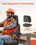 Automotive Parts: VEVOR Forklift Seat Mower Tractor Seat Adjustable Back Seatbelt & Headrest