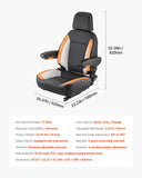 Automotive Parts: VEVOR Forklift Seat Mower Tractor Seat Adjustable Back Seatbelt & Headrest