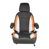 Automotive Parts: VEVOR Forklift Seat Mower Tractor Seat Adjustable Back Seatbelt & Headrest