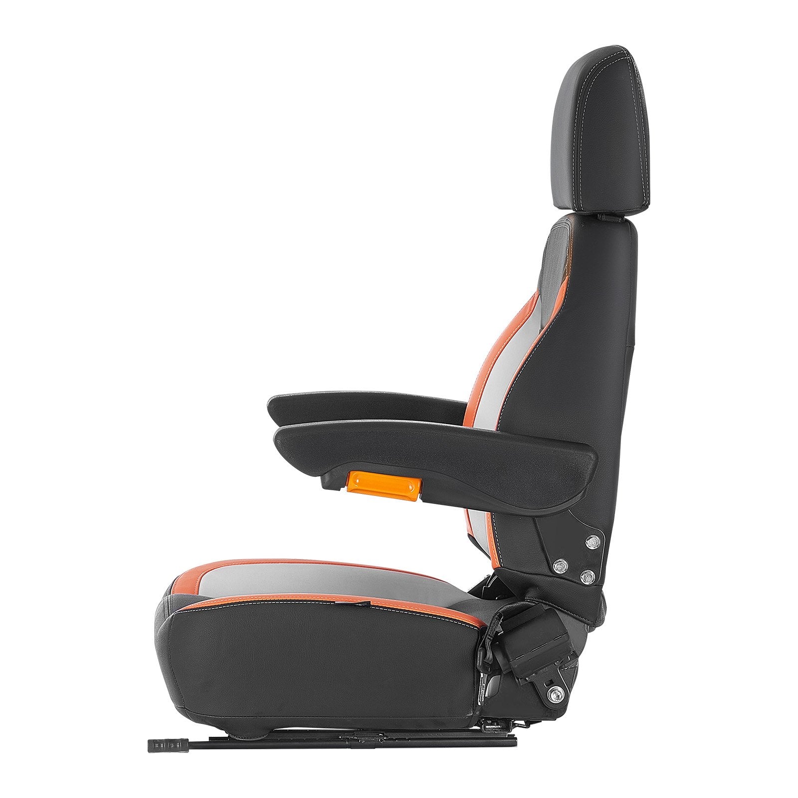 Automotive Parts: VEVOR Forklift Seat Mower Tractor Seat Adjustable Back Seatbelt & Headrest