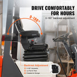 Automotive Parts: VEVOR Universal Forklift Seat Adjustable Tractor Seat with Seatbelt Armrests