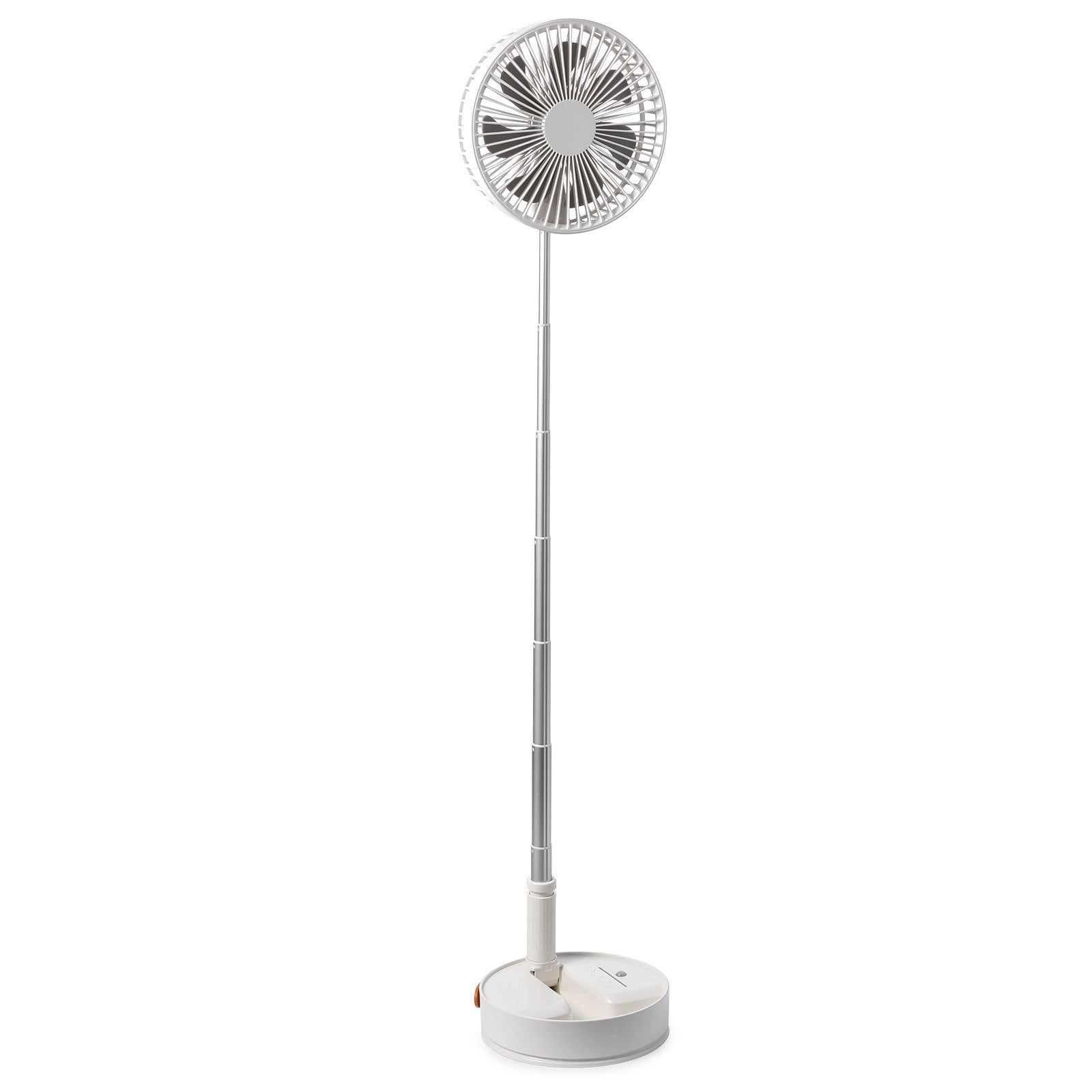 8 Inch Foldable Oscillating Standing Fan with Remote Control, 4 Speed Adjustable Portable Desk Quiet Fan, 7200mah Rechargeable USB Small Fan, Folded Rotating Floor Fan for Bedroom Office Travel