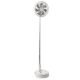 Portable Fans: VEVOR 8 Inch Foldable Oscillating Standing Fan with Remote Control, 4 Speed Adjustable Portable Desk Quiet Fan, 7200mah Rechargeable USB Small Fan, Folded Rotating Floor Fan for Bedroom Office Travel