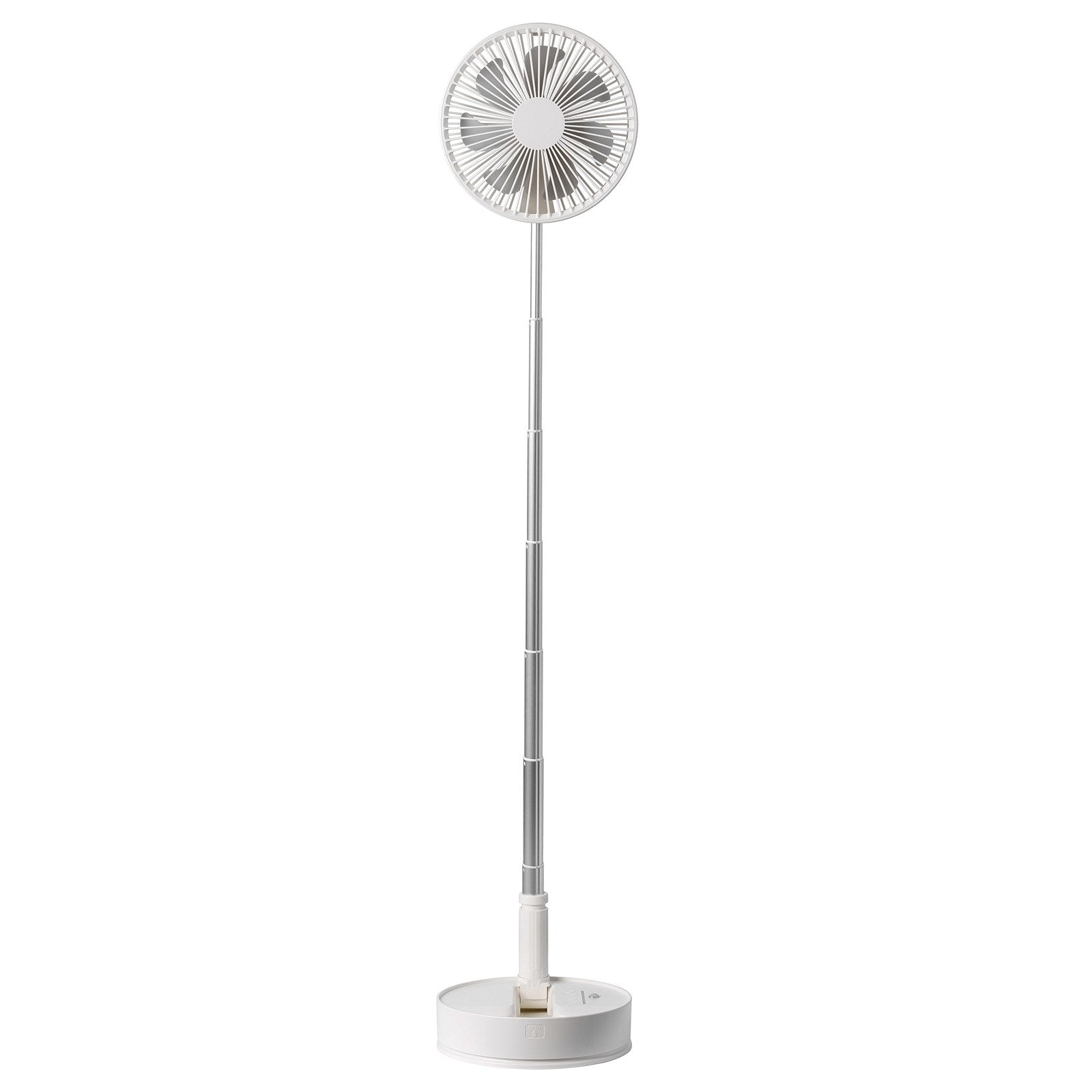 8 Inch Foldable Oscillating Standing Fan with Remote Control, 4 Speed Adjustable Portable Desk Quiet Fan, 7200mah Rechargeable USB Small Fan, Folded Rotating Floor Fan for Bedroom Office Travel