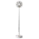 Portable Fans: VEVOR 8 Inch Foldable Oscillating Standing Fan with Remote Control, 4 Speed Adjustable Portable Desk Quiet Fan, 7200mah Rechargeable USB Small Fan, Folded Rotating Floor Fan for Bedroom Office Travel