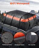 Automotive Decor: VEVOR Car Rooftop Cargo Carrier Bag, 20 Cubic Feet Roof Cargo Carrier, Heavy Duty 840D PVC 100% Waterproof Car Roof Luggage Bag for All Vehicle with/without Rack- with Lock, Anti-Slip Mat, 6 Door Hook