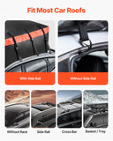 Automotive Decor: VEVOR Car Rooftop Cargo Carrier Bag, 20 Cubic Feet Roof Cargo Carrier, Heavy Duty 840D PVC 100% Waterproof Car Roof Luggage Bag for All Vehicle with/without Rack- with Lock, Anti-Slip Mat, 6 Door Hook