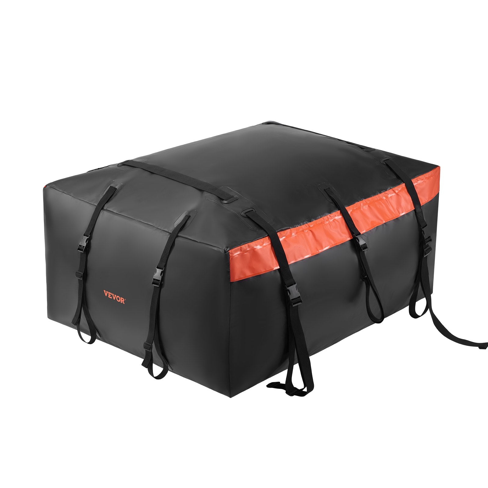 Automotive Decor: VEVOR Car Rooftop Cargo Carrier Bag, 20 Cubic Feet Roof Cargo Carrier, Heavy Duty 840D PVC 100% Waterproof Car Roof Luggage Bag for All Vehicle with/without Rack- with Lock, Anti-Slip Mat, 6 Door Hook