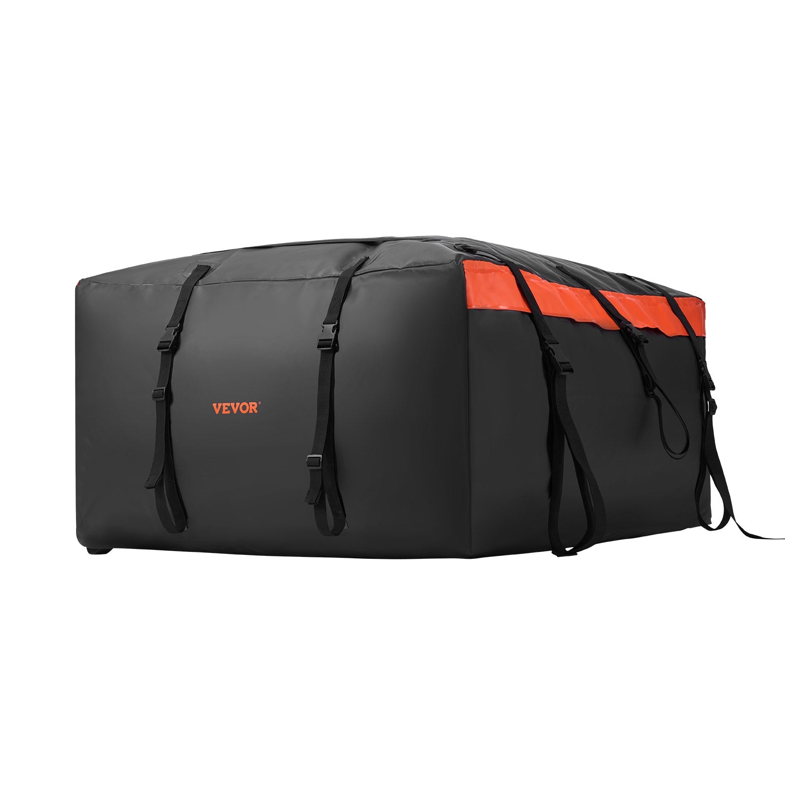 Automotive Decor: VEVOR Car Rooftop Cargo Carrier Bag, 20 Cubic Feet Roof Cargo Carrier, Heavy Duty 840D PVC 100% Waterproof Car Roof Luggage Bag for All Vehicle with/without Rack- with Lock, Anti-Slip Mat, 6 Door Hook