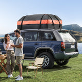 Automotive Decor: VEVOR Car Rooftop Cargo Carrier Bag, 15 Cubic Feet Car Roof Cargo Carrier, 100% Waterproof Heavy Duty 840D PVC Roof Luggage Bag for All Vehicle with/without Rack- with Lock, Non-Slip Mat, 4 Door Hooks