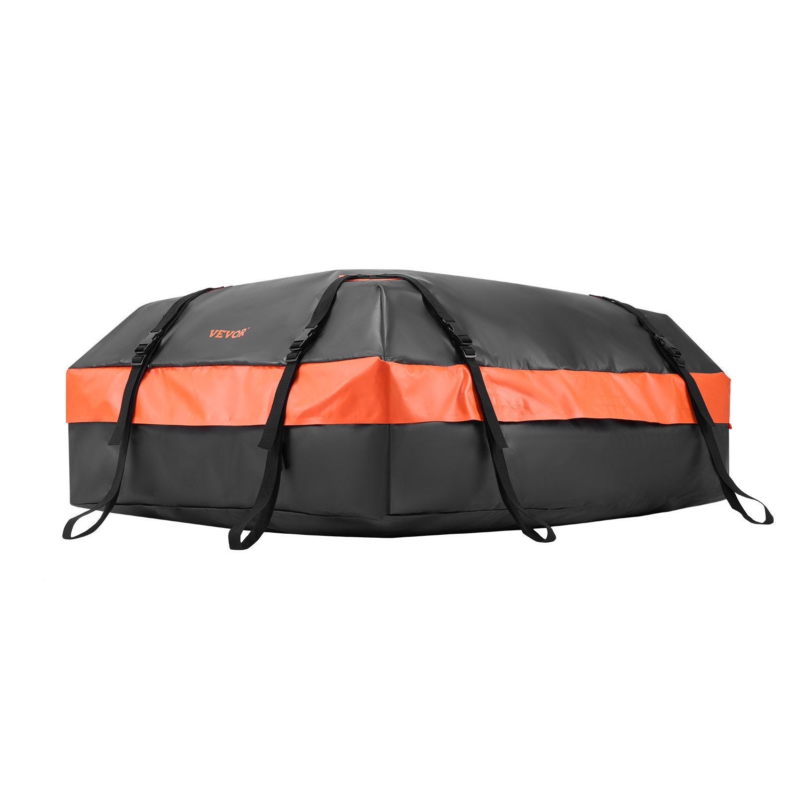 Automotive Decor: VEVOR Car Rooftop Cargo Carrier Bag, 15 Cubic Feet Car Roof Cargo Carrier, 100% Waterproof Heavy Duty 840D PVC Roof Luggage Bag for All Vehicle with/without Rack- with Lock, Non-Slip Mat, 4 Door Hooks