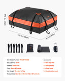 Caravan Accessories: VEVOR Car Rooftop Cargo Carrier Bag 21 Cubic Feet Roof Cargo Carrier 840D PVC