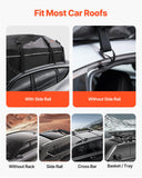 Cross Bar: VEVOR Car Rooftop Cargo Carrier Bag, 21 Cubic Feet Cargo Carrier for Car Roof, 100% Waterproof 900D Oxford Cloth Roof Luggage Bag for All Vehicle with/without Rack- with Lock, Non-Slip Mat, Door Hooks