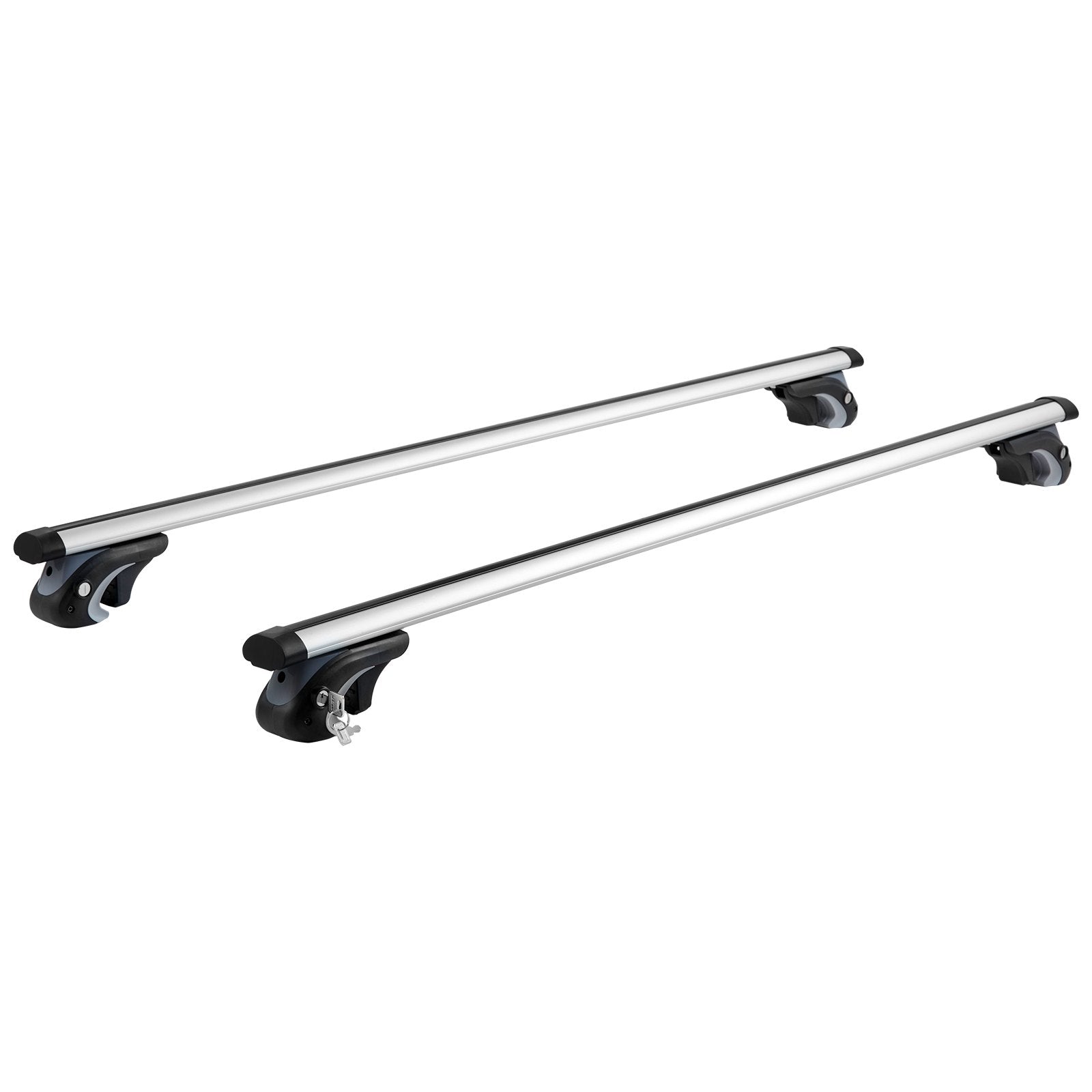 Cross Bar: VEVOR Roof Rack Cross Bars, Aluminum Roof Rack Crossbars, Fit Raised Side Rail with Gap, 90 kg Load Capacity, Adjustable Crossbars with Locks, for SUVs, Sedans, and Vans