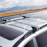 Cross Bar: VEVOR Roof Rack Cross Bars, Aluminum Roof Rack Crossbars, Fit Raised Side Rail with Gap, 90 kg Load Capacity, Adjustable Crossbars with Locks, for SUVs, Sedans, and Vans