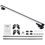 Cross Bar: VEVOR Roof Rack Cross Bars, Aluminum Roof Rack Crossbars, Fit Raised Side Rail with Gap, 90 kg Load Capacity, Adjustable Crossbars with Locks, for SUVs, Sedans, and Vans