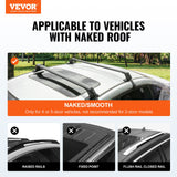 Cross Bar: VEVOR Universal Roof Rack Crossbar for Naked Roof Vehicle Aluminum with Lock