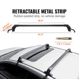 Cross Bar: VEVOR Universal Roof Rack Crossbar for Naked Roof Vehicle Aluminum with Lock