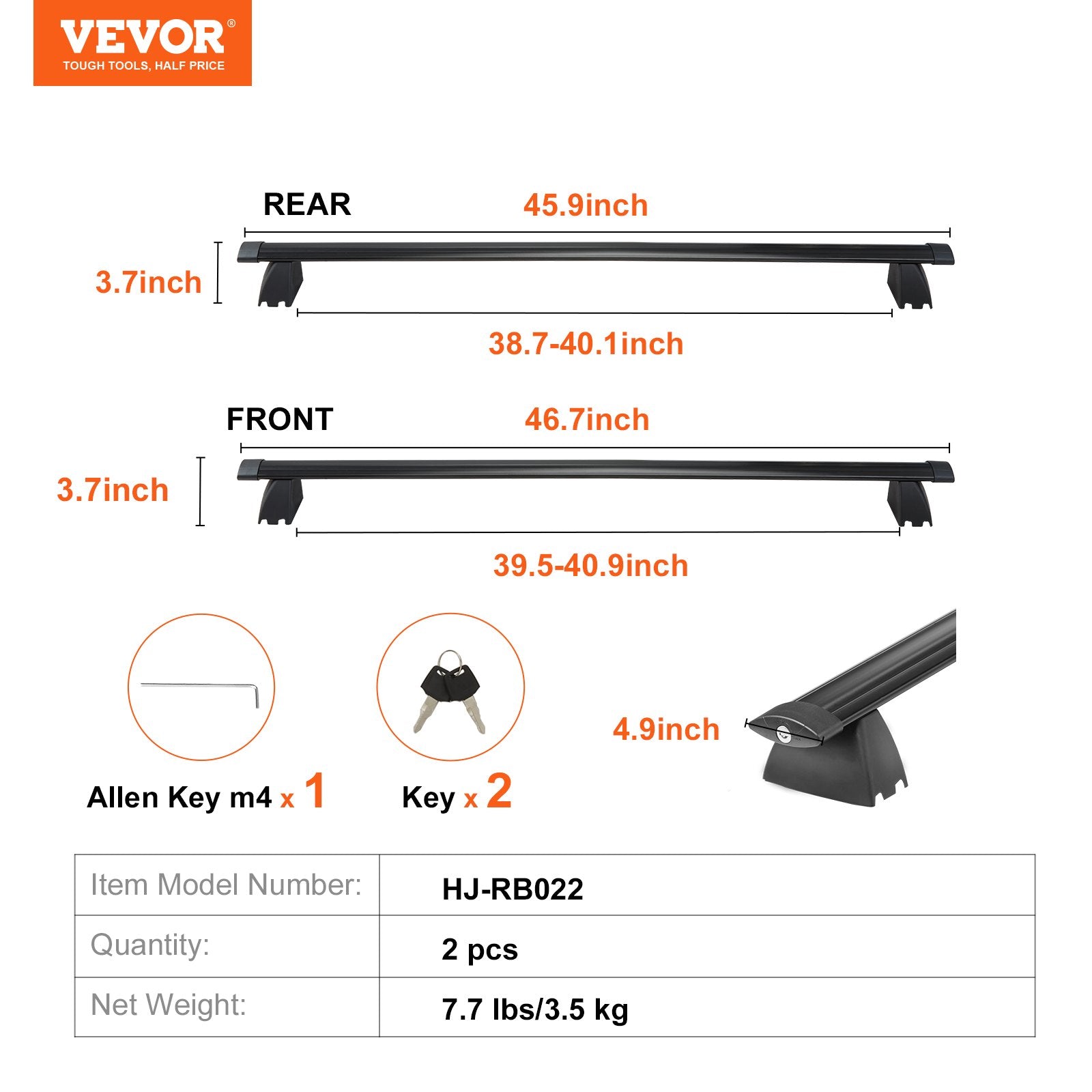 Cross Bar: VEVOR Roof Rack Crossbar for JEEP GRAND CHEROKEE 2011-2021 Aluminum with Lock