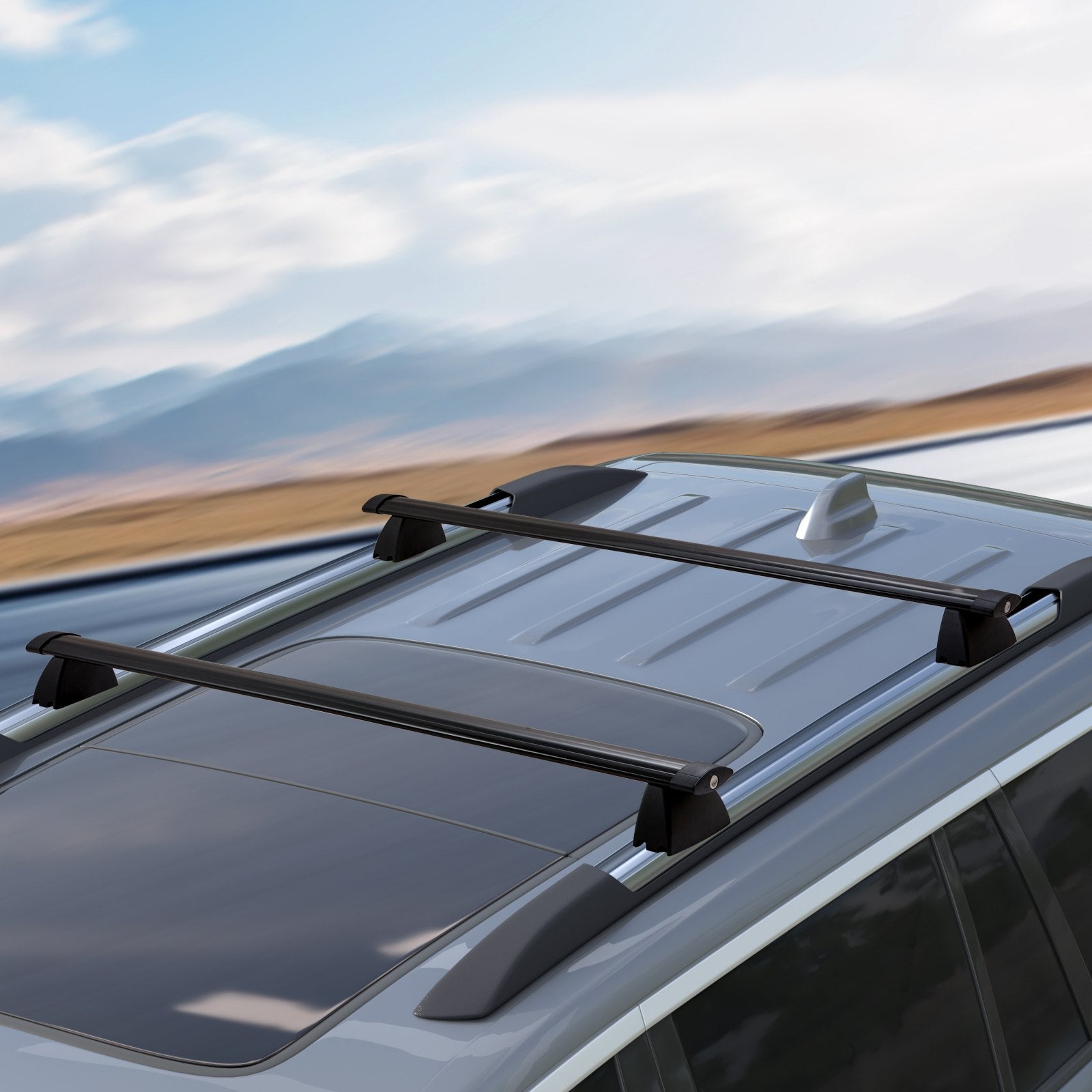 Cross Bar: VEVOR Roof Rack Crossbar for JEEP GRAND CHEROKEE 2011-2021 Aluminum with Lock