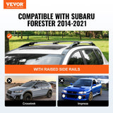 Cross Bar: VEVOR Roof Rack Crossbar for Subaru Forester 2014-2022 Crossbars Aluminum 2 PCS