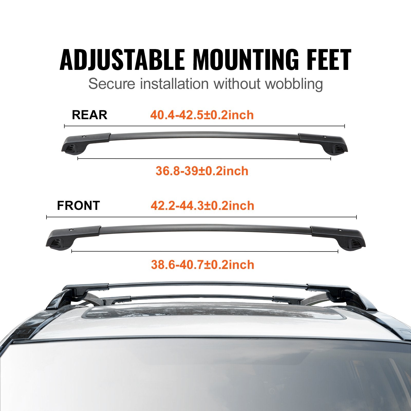 Cross Bar: VEVOR Roof Rack Crossbar for Subaru Forester 2014-2022 Crossbars Aluminum 2 PCS