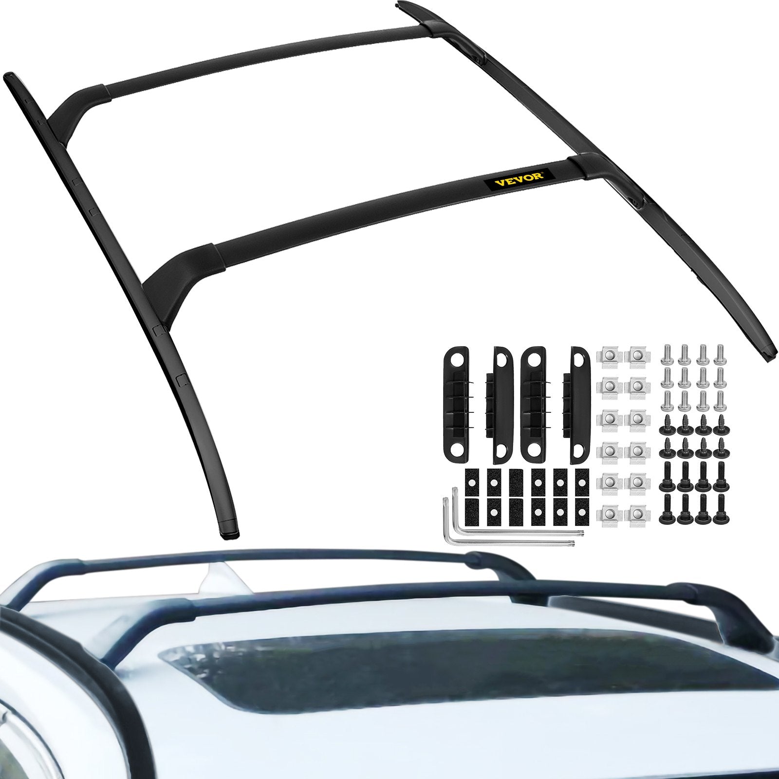 Cross Bar: VEVOR Roof Rack Compatible with Mazda CX-5 CX5 2017 2018 2019 2021 4PCS Roof Rack Rail Cross Bar Crossbar