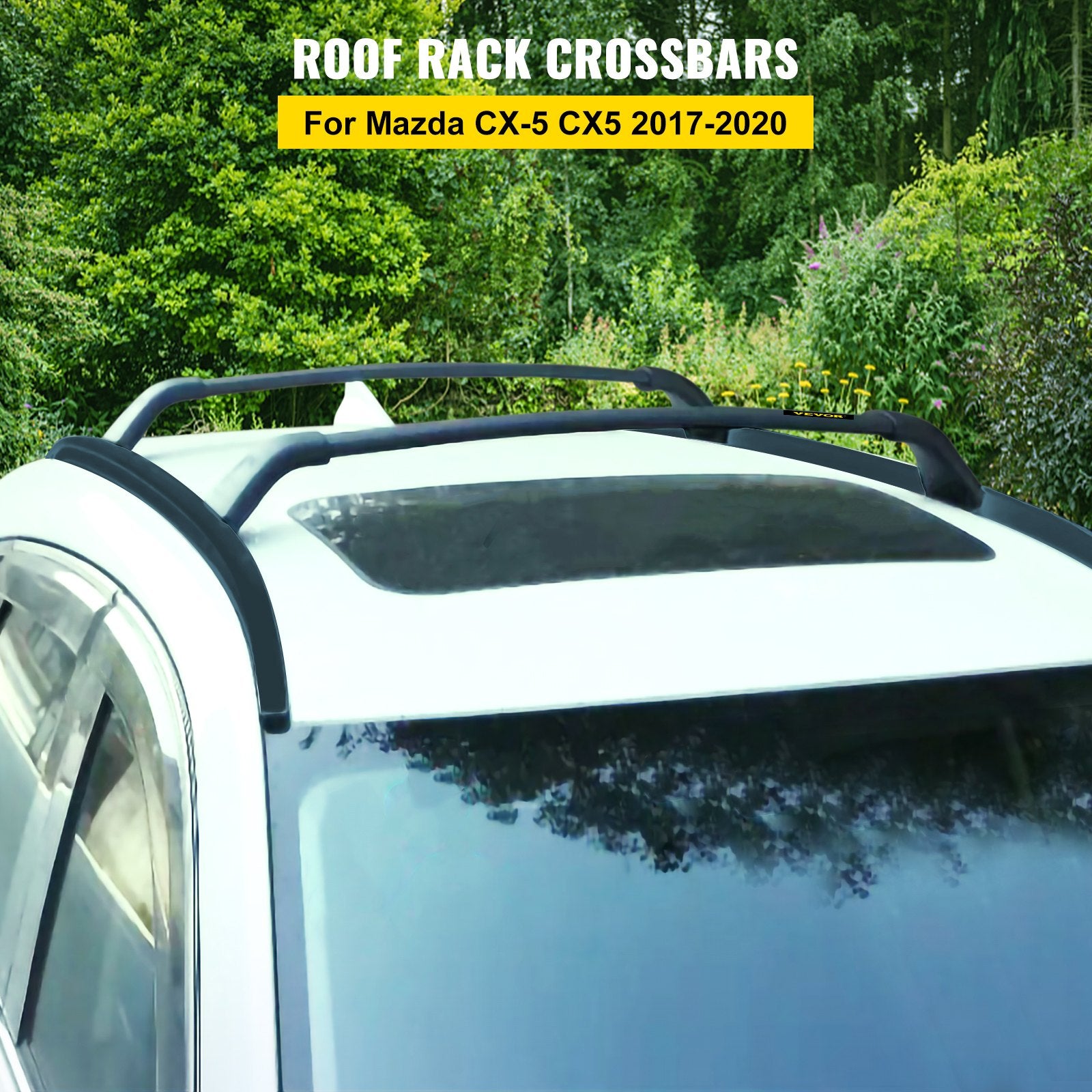 Cross Bar: VEVOR Roof Rack Compatible with Mazda CX-5 CX5 2017 2018 2019 2021 4PCS Roof Rack Rail Cross Bar Crossbar