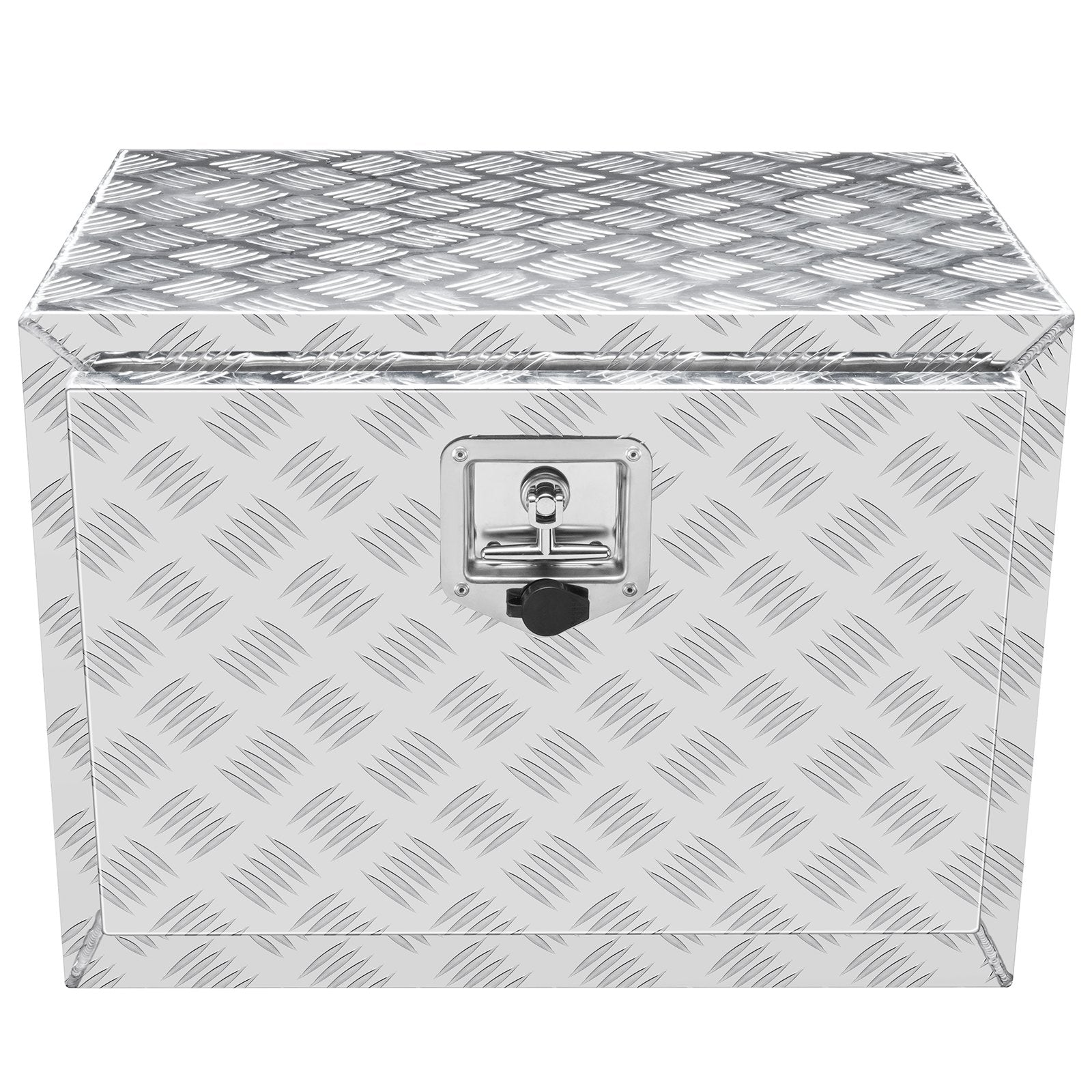 Bicycle Stands & Storage: VEVOR Underbody Truck Box, 24"×14"×16" Pickup Storage Box, Heavy Duty Aluminum Diamond Plate Tool Box with Lock and Keys, Waterproof Trailer Storage Box with T-Handle Latch for Truck, Van, Trailer