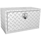 Bicycle Stands & Storage: VEVOR Underbody Truck Box, 30"×14"×16" Pickup Storage Box, Heavy Duty Aluminum Diamond Plate Tool Box with Lock and Keys, Waterproof Trailer Storage Box with T-Handle Latch for Truck, Van, Trailer