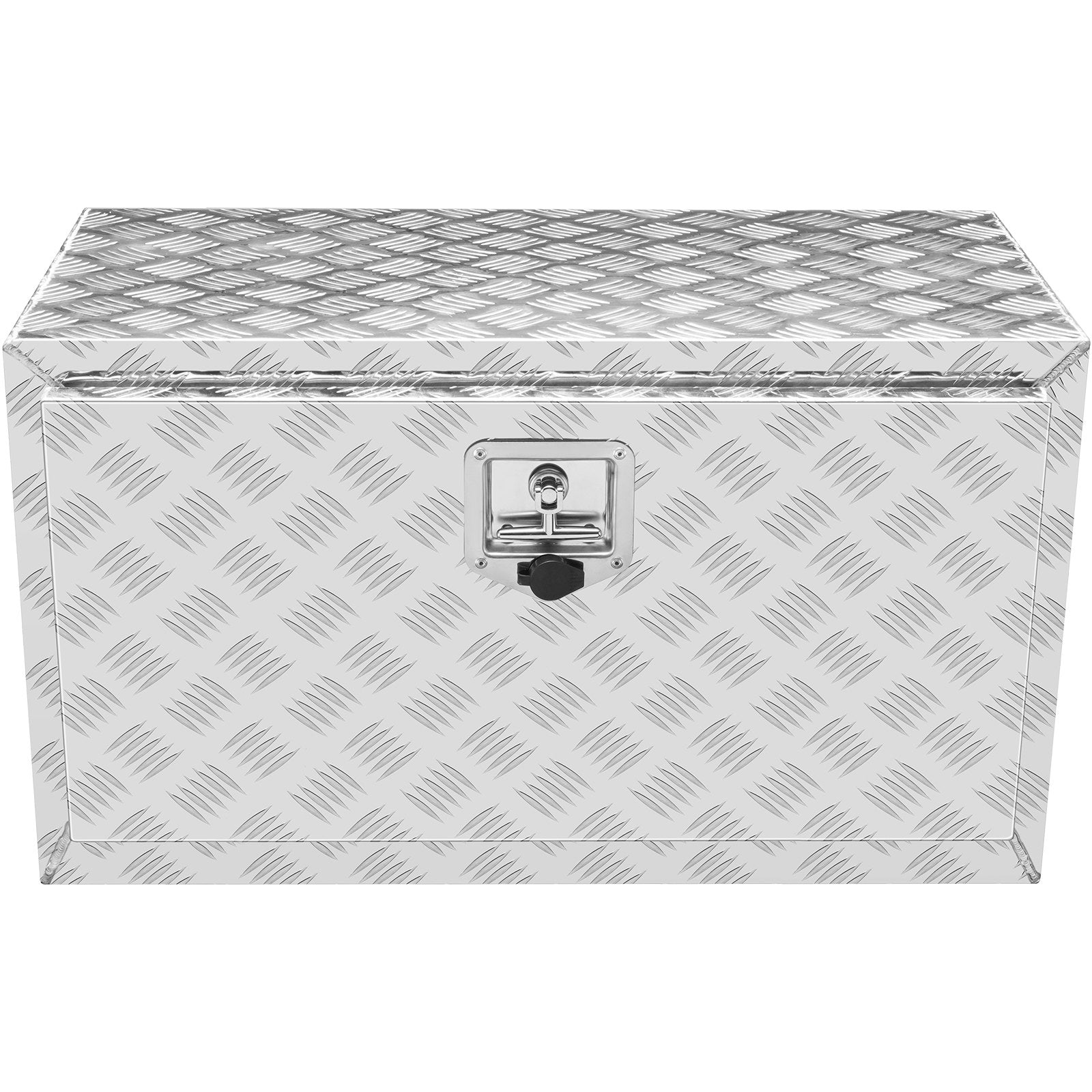 Bicycle Stands & Storage: VEVOR Underbody Truck Box, 30"×14"×16" Pickup Storage Box, Heavy Duty Aluminum Diamond Plate Tool Box with Lock and Keys, Waterproof Trailer Storage Box with T-Handle Latch for Truck, Van, Trailer