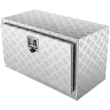 Bicycle Stands & Storage: VEVOR Underbody Truck Box, 30"×14"×16" Pickup Storage Box, Heavy Duty Aluminum Diamond Plate Tool Box with Lock and Keys, Waterproof Trailer Storage Box with T-Handle Latch for Truck, Van, Trailer