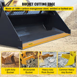 Saw Accessories: VEVOR Bucket Cutting Edge, 213x15x1.9 Bucket Edge, Weld-on and Bolt-on Advanced Cutting Edge, 16Mn Carbon-manganese Steel Loader Cutting Edge, Skid Steer Cutting Edge with Paint for Excavator and Load